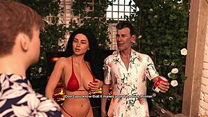 in my bimbo dream 38 latina milf flashes her big ass