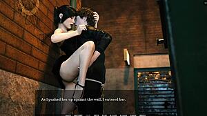 Whoa, step-cousin quickie pounds my curvy big tits body in justice league dark alley from tales of unending void!