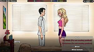 Horny landlord rubs cock on her panty-covered pussy before sexy fuck