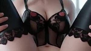 Wanna see this gothic succubus slobber all over that monster cock?