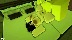 Fucking Roblox Slut Doggystyle Creampie Fills Her Tight Ass