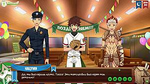 i love game friends camp episode 51's hot cosplay yaoi action with russian voiceover