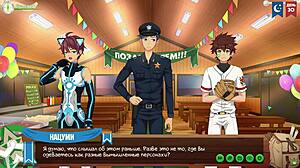 i love game friends camp episode 51's hot cosplay yaoi action with russian voiceover