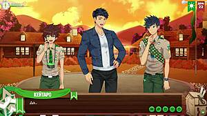 Game Friends Camp Episode 39: Natsumi and Keitaro’s Intense Hentai Sex with Russian Voiceover