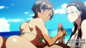 Anime hentai babe with big ass tits begs for creampie doggystyle pounding