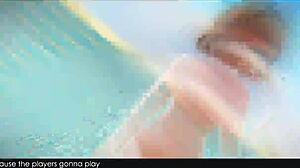 ugh, this short hair girl in bikini shakes her ass so hot while stripping and dancing for me