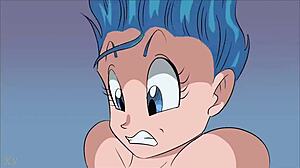 Dragon Ball Bulma milf pussy creampied with milk hardcore hentai