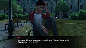 blond boy in hollow 04 starts flirting with me gently