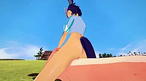 mejiro ryan takes rough outdoor doggystyle anal creampie uma musume