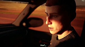 guy gets sucked off and swallows cum in car hentai game animation