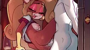 cartoon babe gets pussy fucked hard on kitchen table