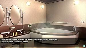 Shy Hikkikomori Mariko Teases Stepson with Massive Tits in Bedroom