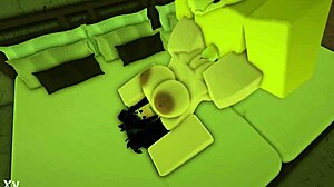 Fucking Roblox Slut Doggystyle Creampie Fills Her Tight Ass