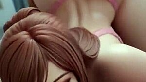 hey check this green-eyed hentai babe in lingerie huge tits squirting cum