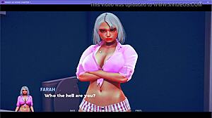 big ass family futanari crossdresser gives handjob and toys vagina at home