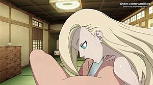 i'm training this slutty 18yo blonde ino yamanaka from naruto, taking all her holes in a creampie gangbang