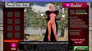 healslut crossdresses for bukkake creampie in fantasy game
