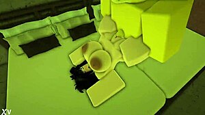 Fucking Roblox Slut Doggystyle Creampie Fills Her Tight Ass