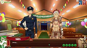 i love game friends camp episode 51's hot cosplay yaoi action with russian voiceover