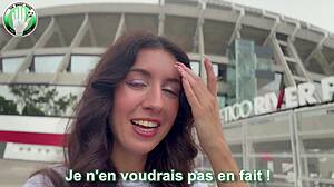 Fucking Cute Football Fan Slut Before Stadium Game