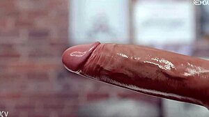 officer rachel deepthroats cock at work