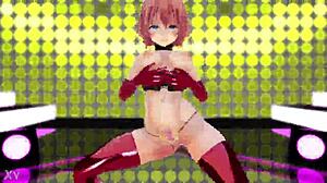 mm3077 short hair girl's serious dance courtship