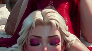 AI Blonde Takes It Deep from Behind in Big Tits Hentai