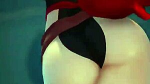 Ruby shakes her fat ass and huge boobs in sexy dance