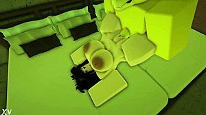 Fucking Roblox Slut Doggystyle Creampie Fills Her Tight Ass