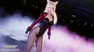 Ahri Sexy Kpop Dance in League of Legends Hentai Uncensored MMD