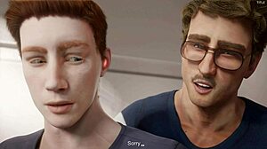 friend's ass stretched passionate anal fuck blowjob party game animation