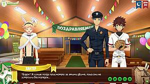 i love game friends camp episode 51's hot cosplay yaoi action with russian voiceover
