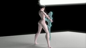 holy shit 3d femdom insertion stretches her to the limit