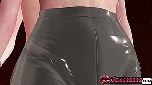 marie the wet latex bathhouse girl’s thighjob fetish leads to pov doggystyle ass pounding creampie in rule34 hentai