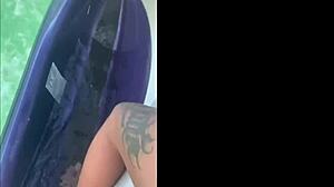 hot skinny housewife cuckolds husband fucking instructor jetski outdoor