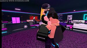 thick roblox babe big ass tits fucked anal hard dancing club midnight frenzy