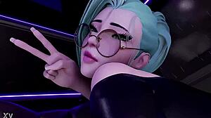 seraphine queen rides bbc slut style