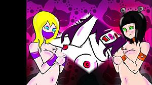 those wild catfight babes wrestle into sweaty sexfights