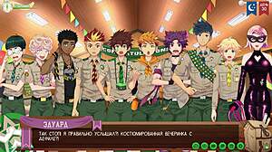 Trying on costumes in friends camp path 2 episode 55?