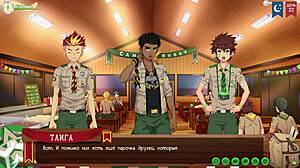 game friends camp path 2 ep48 kiran intro to friends yaoi hentai russian voiceover