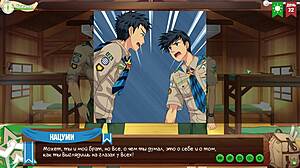 game friends camp frank talk with natsumi hints at yaoi hentai tension russian voiceover