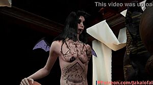 i feel the succubus grinding hard against her tattooed thighs scissoring with deep passionate moans in 3d femdom game