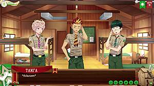 yo friends camp path 2 part 27 taiga's crew hangs out russian voiceover yaoi game fun