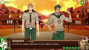 yo friends camp path 2 part 27 taiga's crew hangs out russian voiceover yaoi game fun