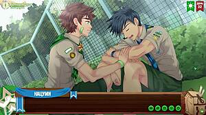 game friends camp frank talk with natsumi hints at yaoi hentai tension russian voiceover