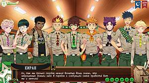 game friends camp path 2 ep48 kiran intro to friends yaoi hentai russian voiceover