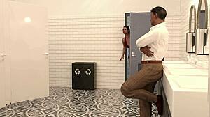 leo loses virginity in bathroom teacher kate deflowers him hard 3d game anime