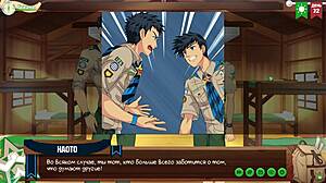 game friends camp frank talk with natsumi hints at yaoi hentai tension russian voiceover