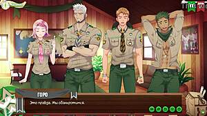game friends camp part 32 tense yaoi situation russian voice
