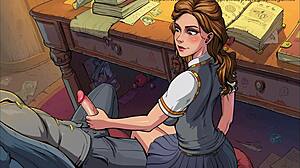 hermione's innocent handjob under the skirt sound effects added professor granger parody